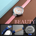 SKMEI 9160 Women Dresses Bracelet Watch Thin Leather Strap Quartz watches